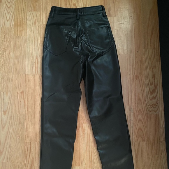 H&M high waisted leather pants - Picture 2 of 3